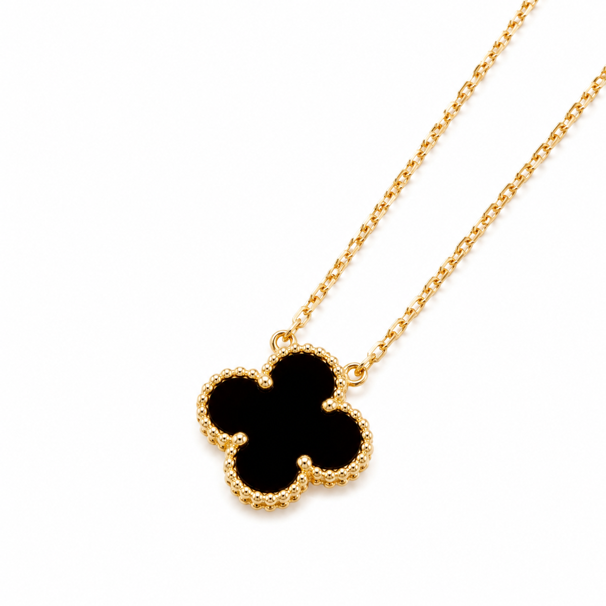 Clover Leaf Pendant Necklace in 18K Gold Plated Silver - image 2 of 22