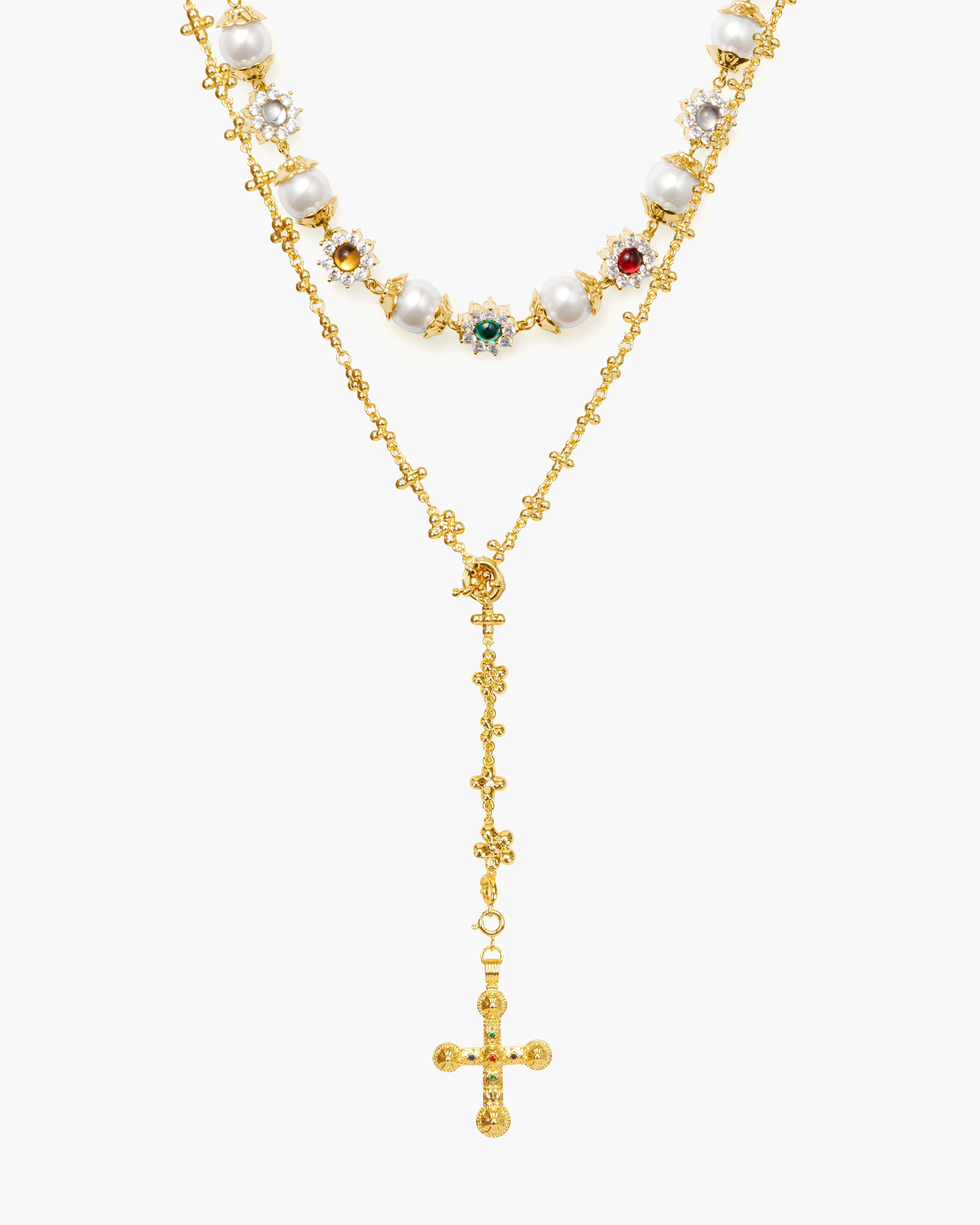 Daisy Pearl Necklace