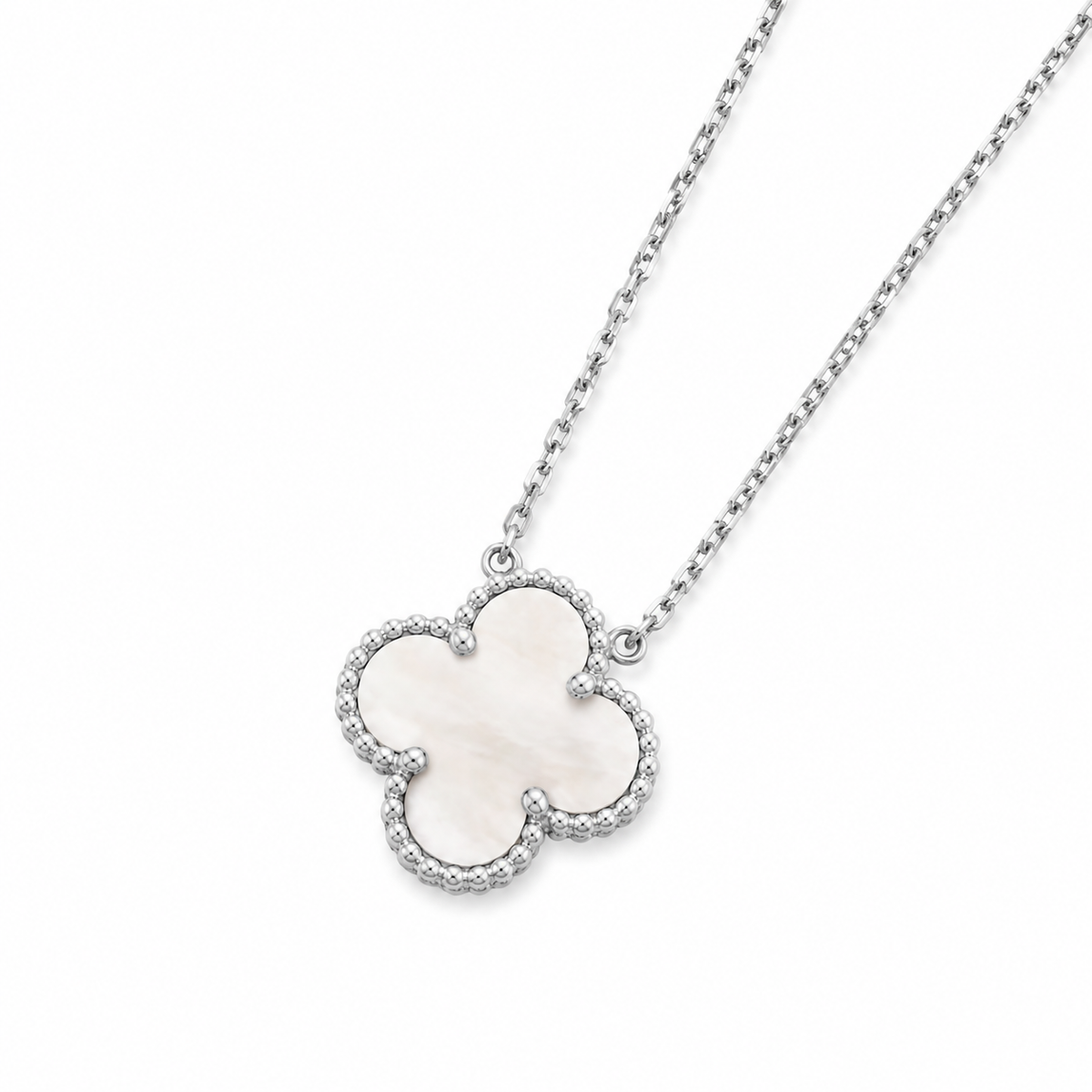 Clover Leaf Pendant Necklace in 18K Gold Plated Silver - image 5 of 22
