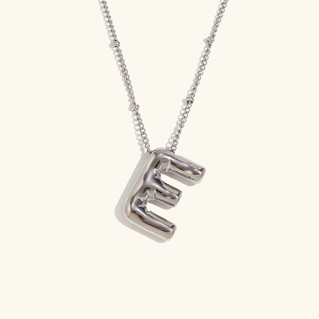 Balloon Initial 18K Gold-Plated Stainless Steel Necklace