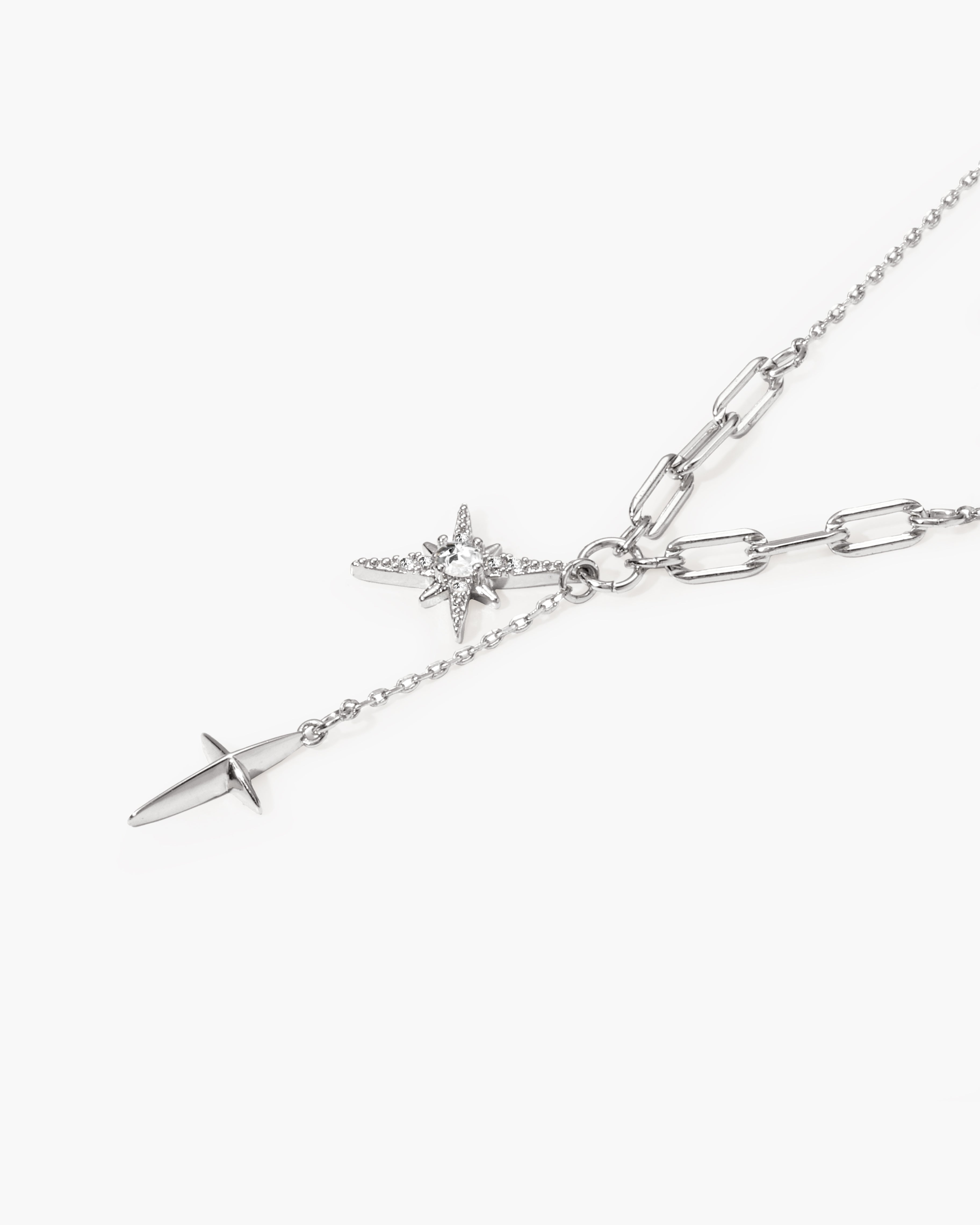 Melissa Silver Star Silver-Tone Necklace