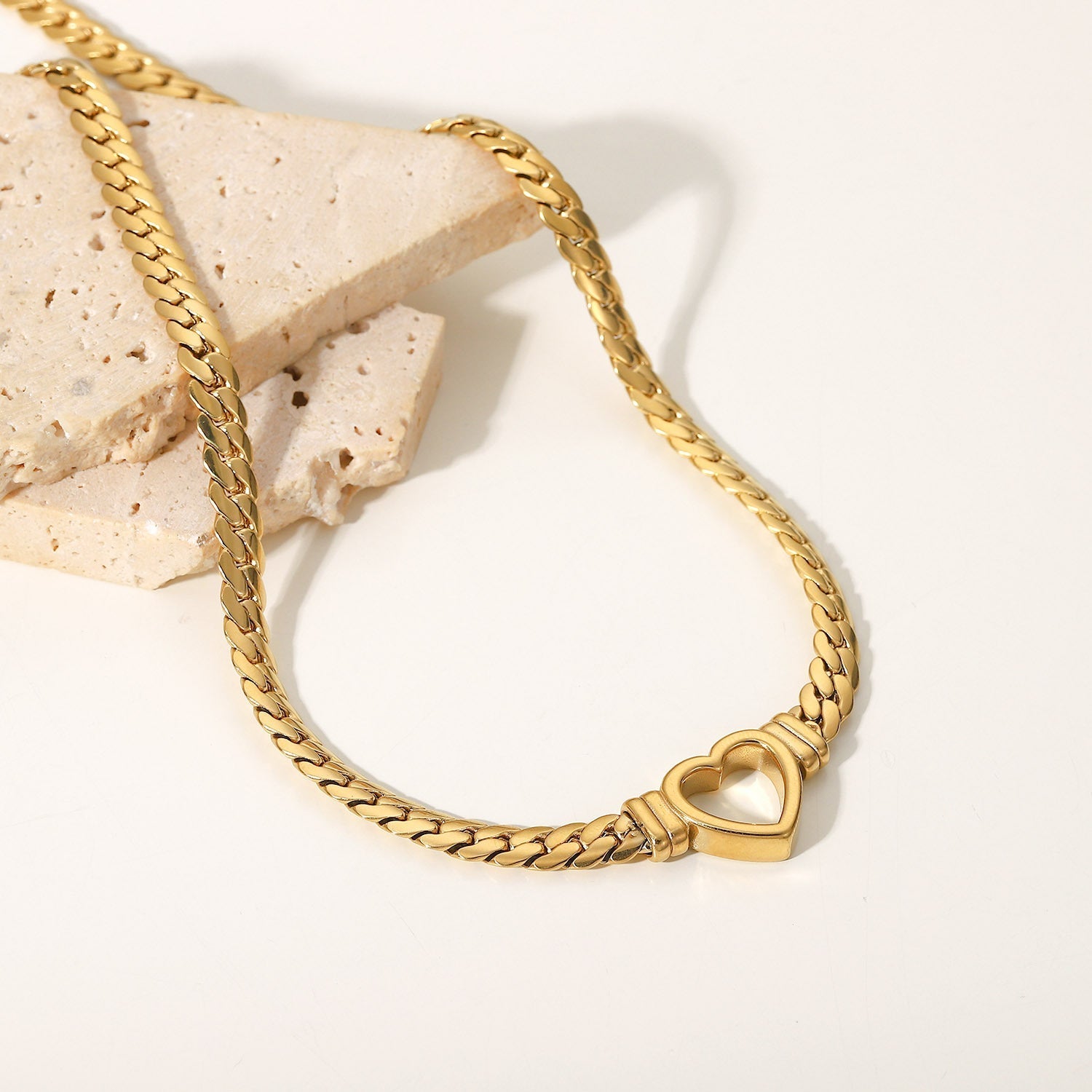 Vali Heart Choker 18K Gold-Plated Stainless Steel