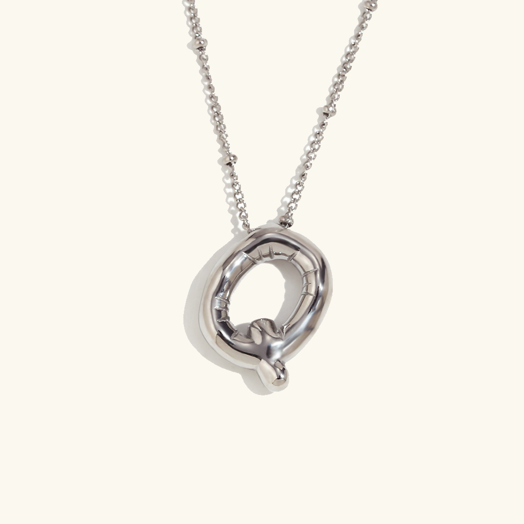 Balloon Initial 18K Gold-Plated Stainless Steel Necklace