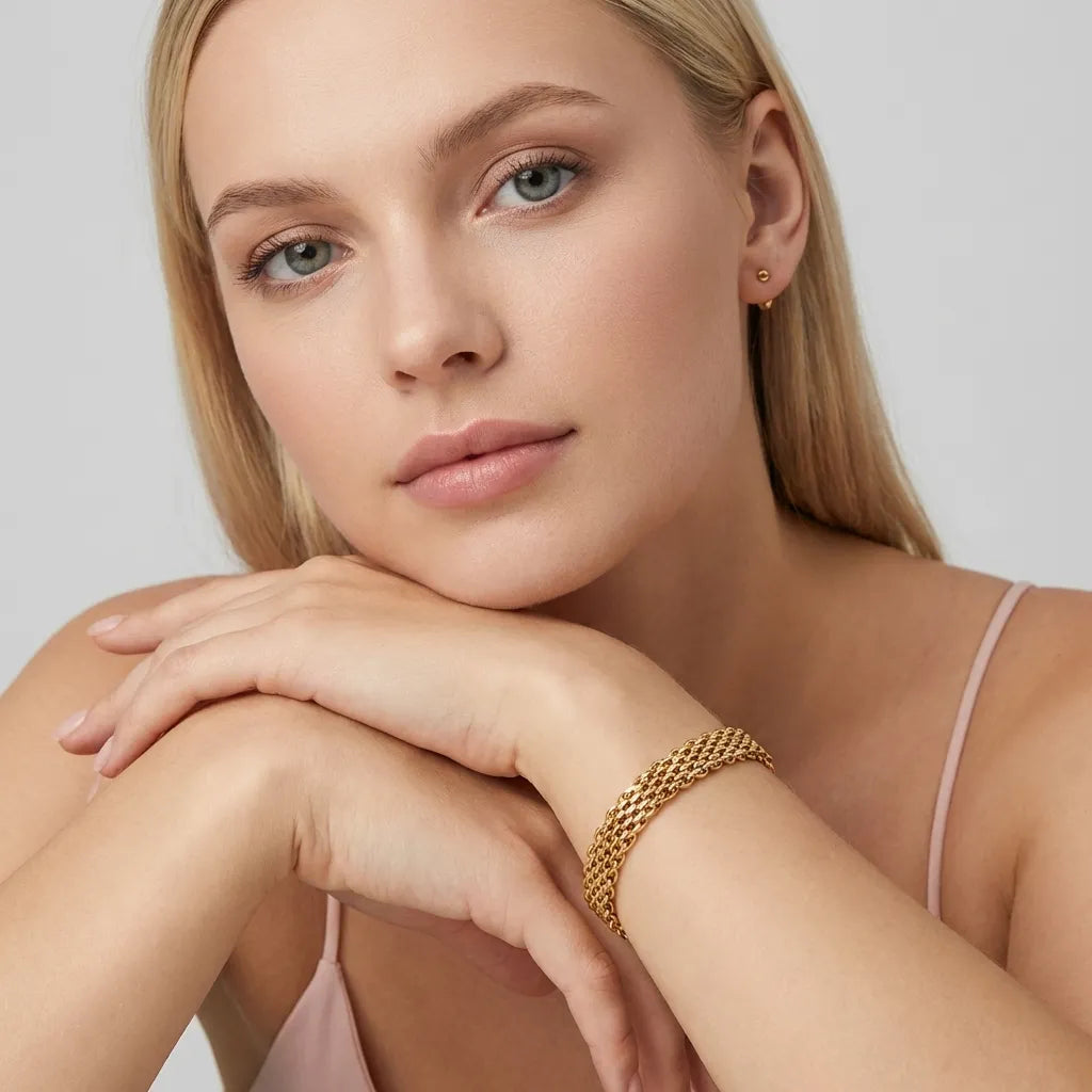Imara Chain 18K Gold-Plated Stainless Steel Bracelet