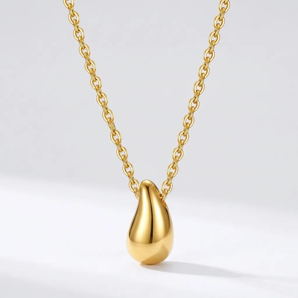 Sandra Drop 18K Gold-Plated Stainless Steel Necklace