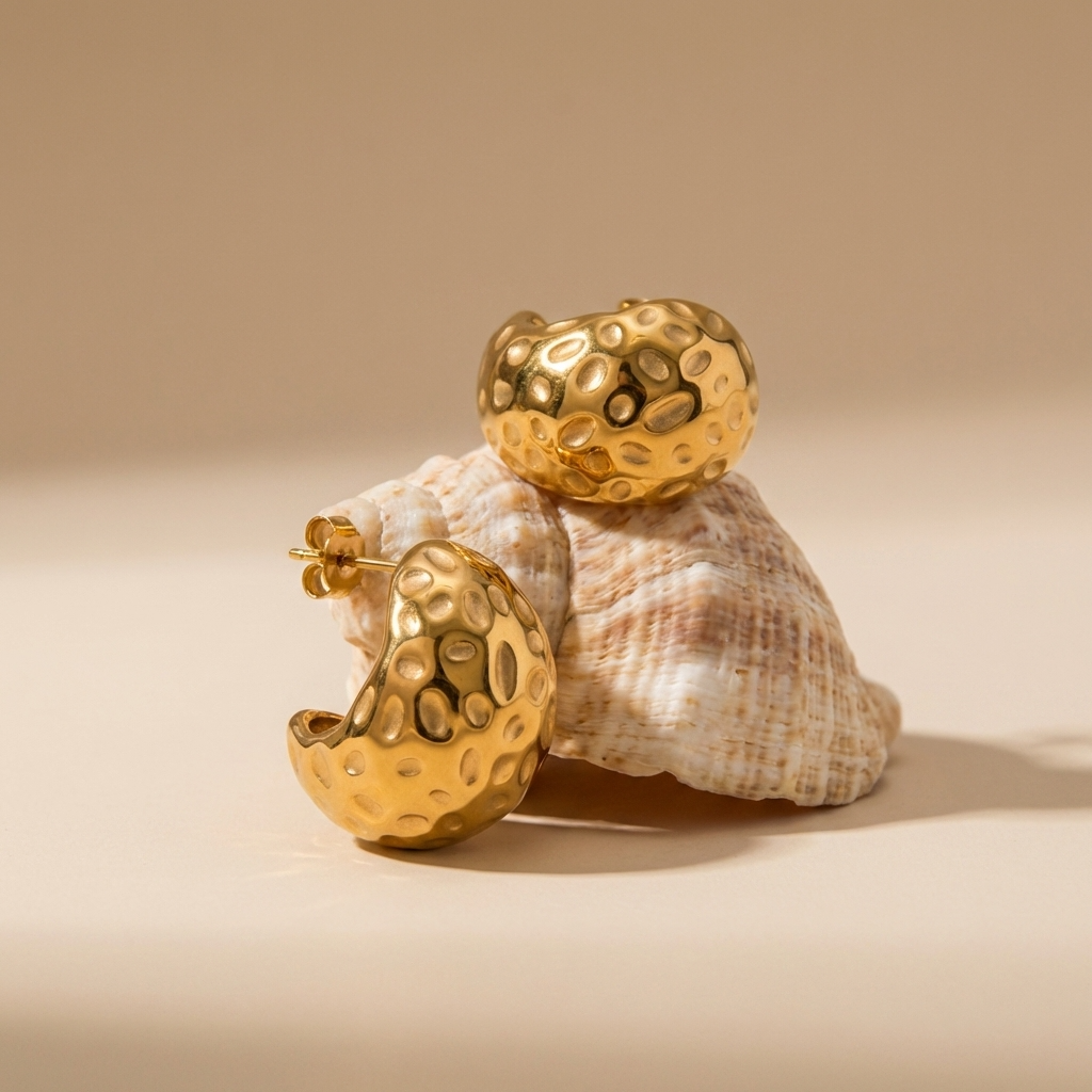 Eira 18K Gold-Plated Stainless Steel Earrings