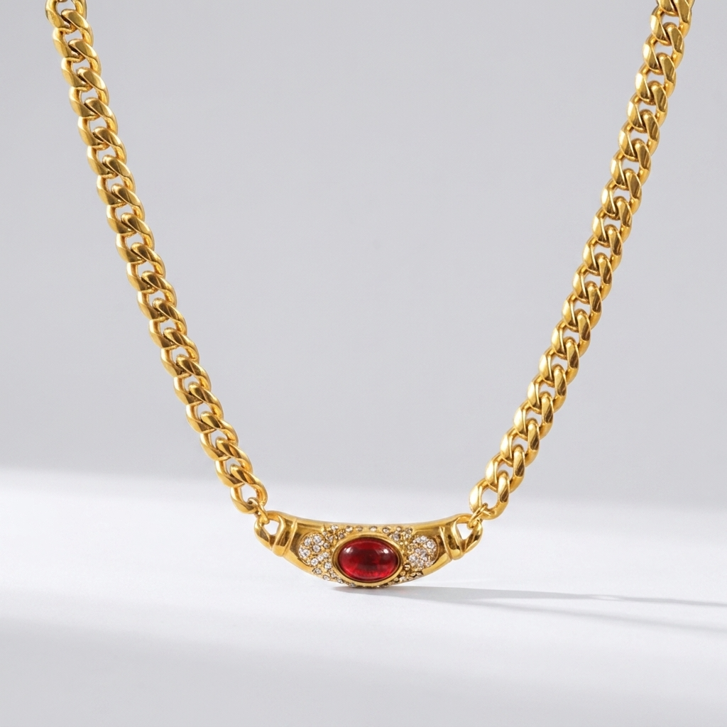 Vintage Isabella 18K Gold-Plated Stainless Steel Necklace