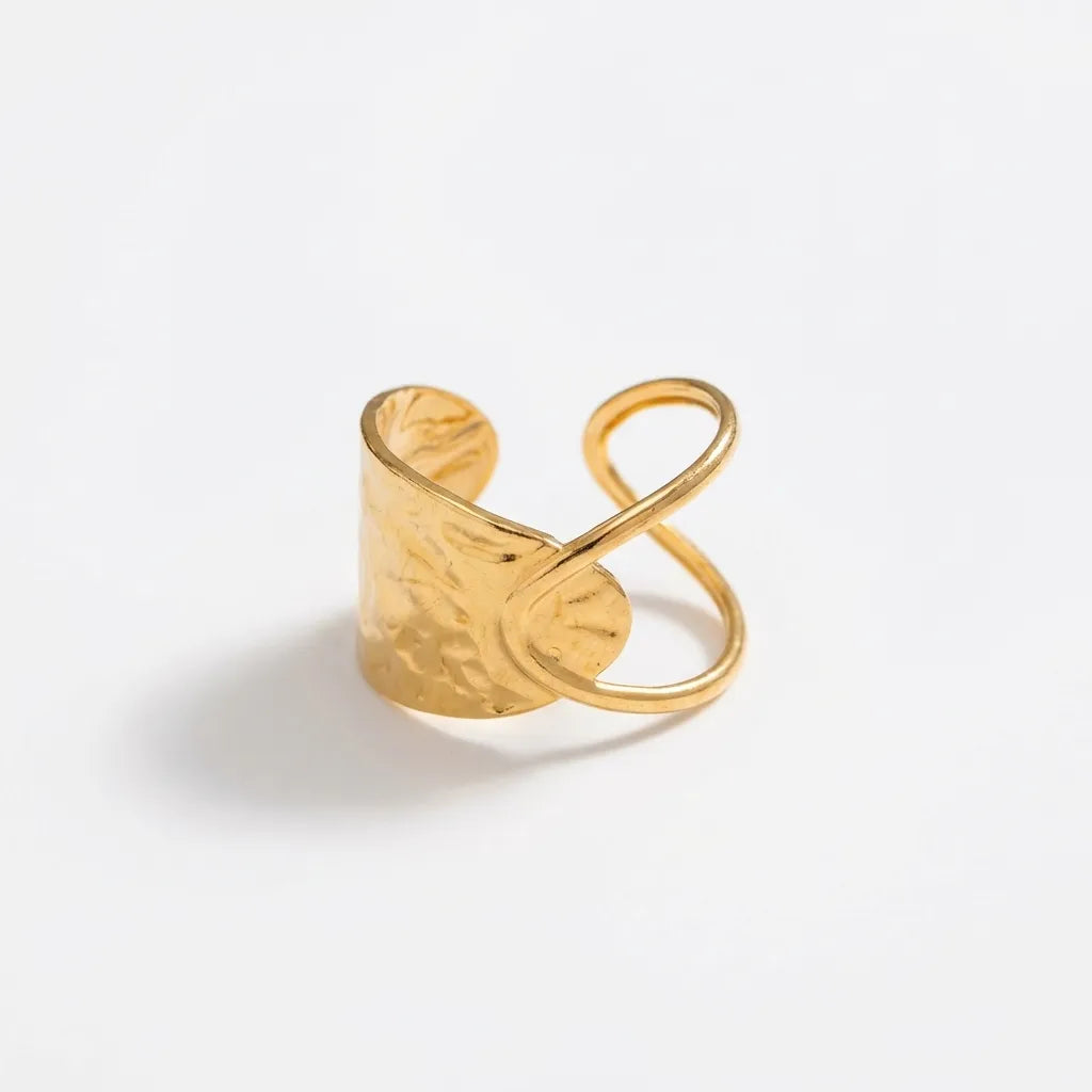 Mabel 18K Gold-Plated Stainless Steel Ring