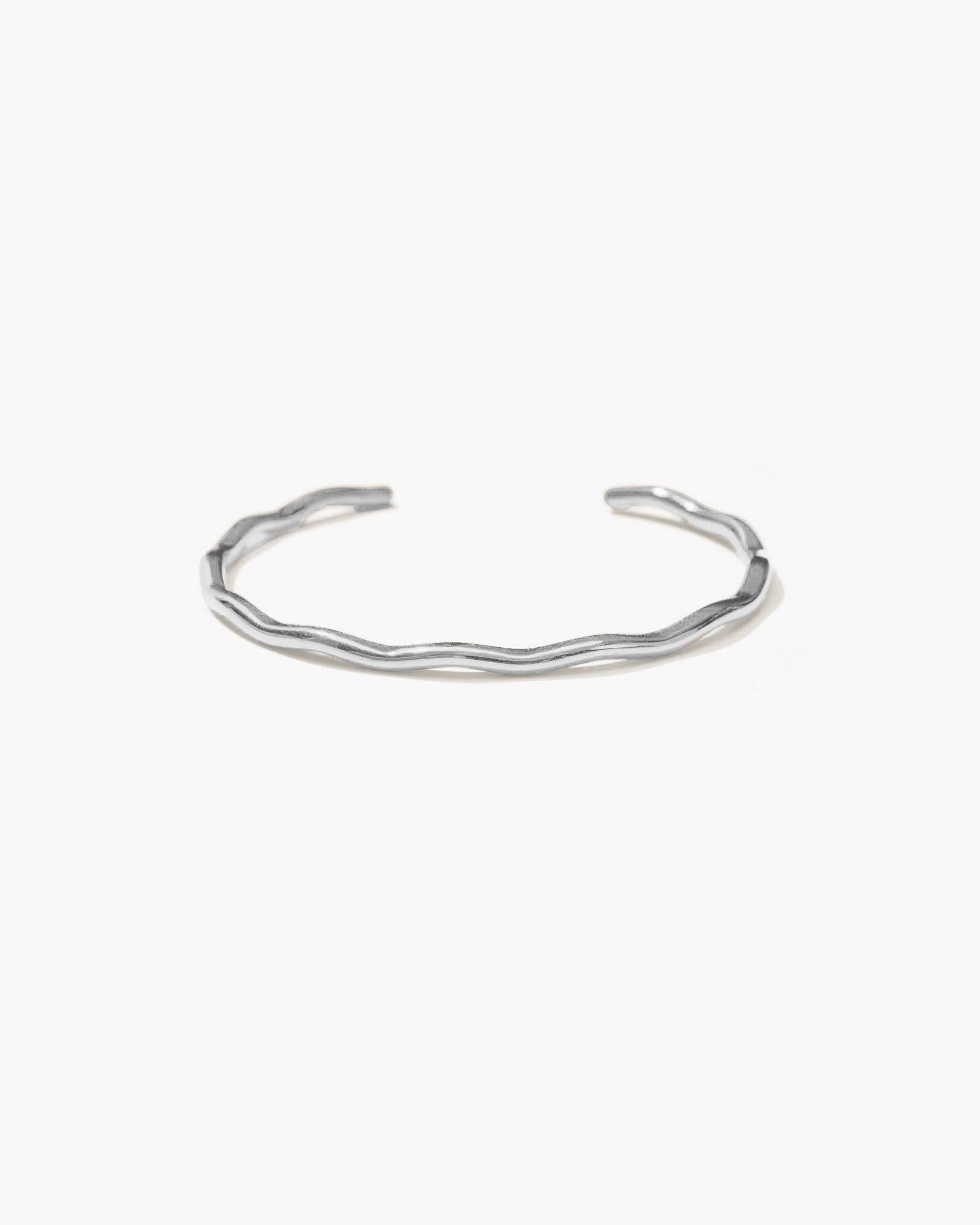 Golden Wave Stacked Bangle