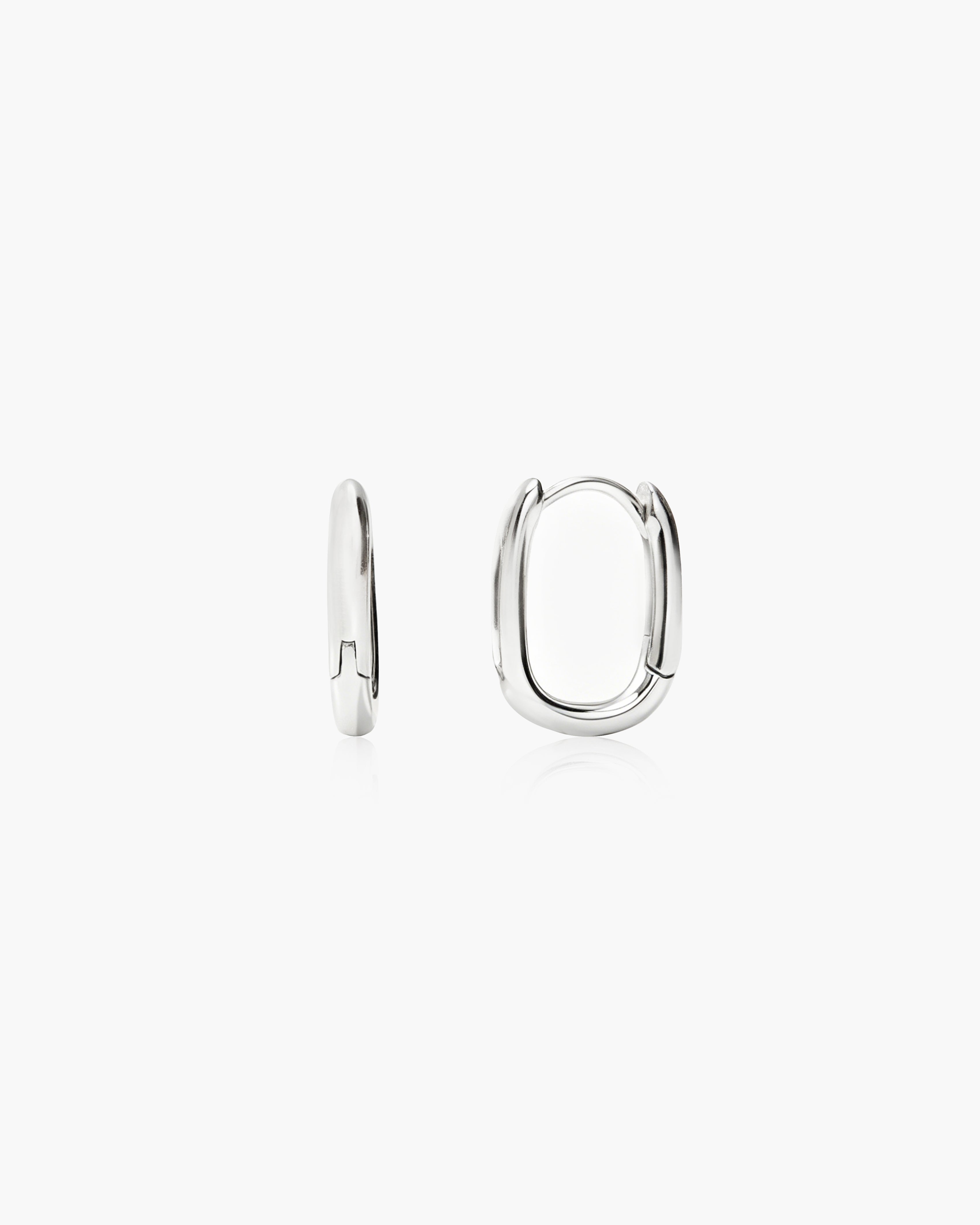 Silver Link Silver-Tone Earrings