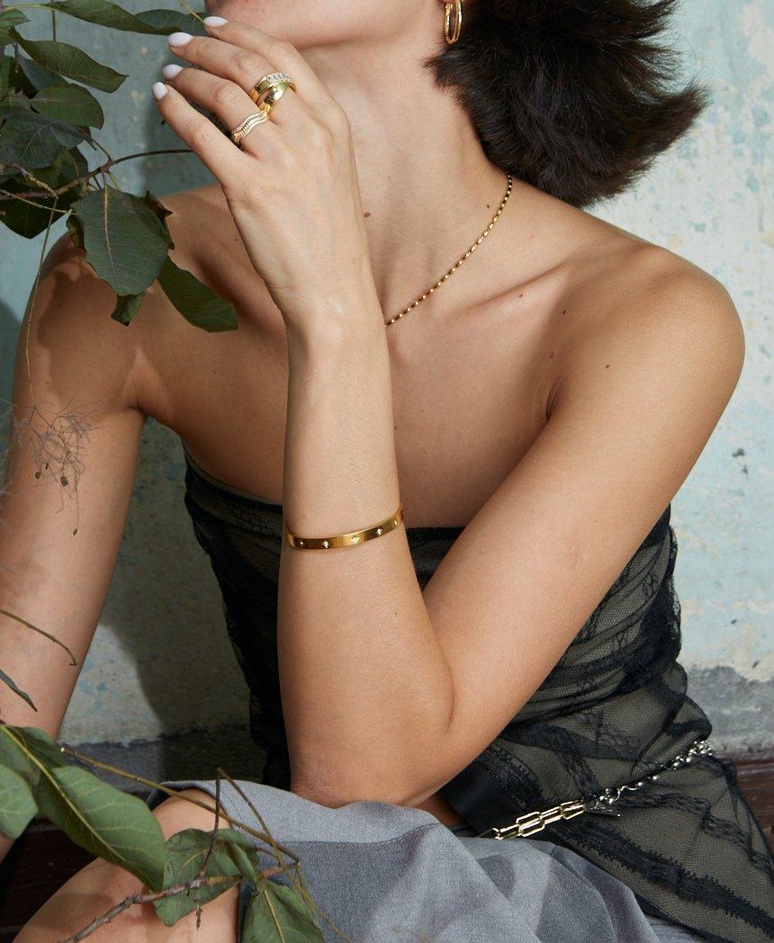 Sunset Boulevard CZ Star Bangle