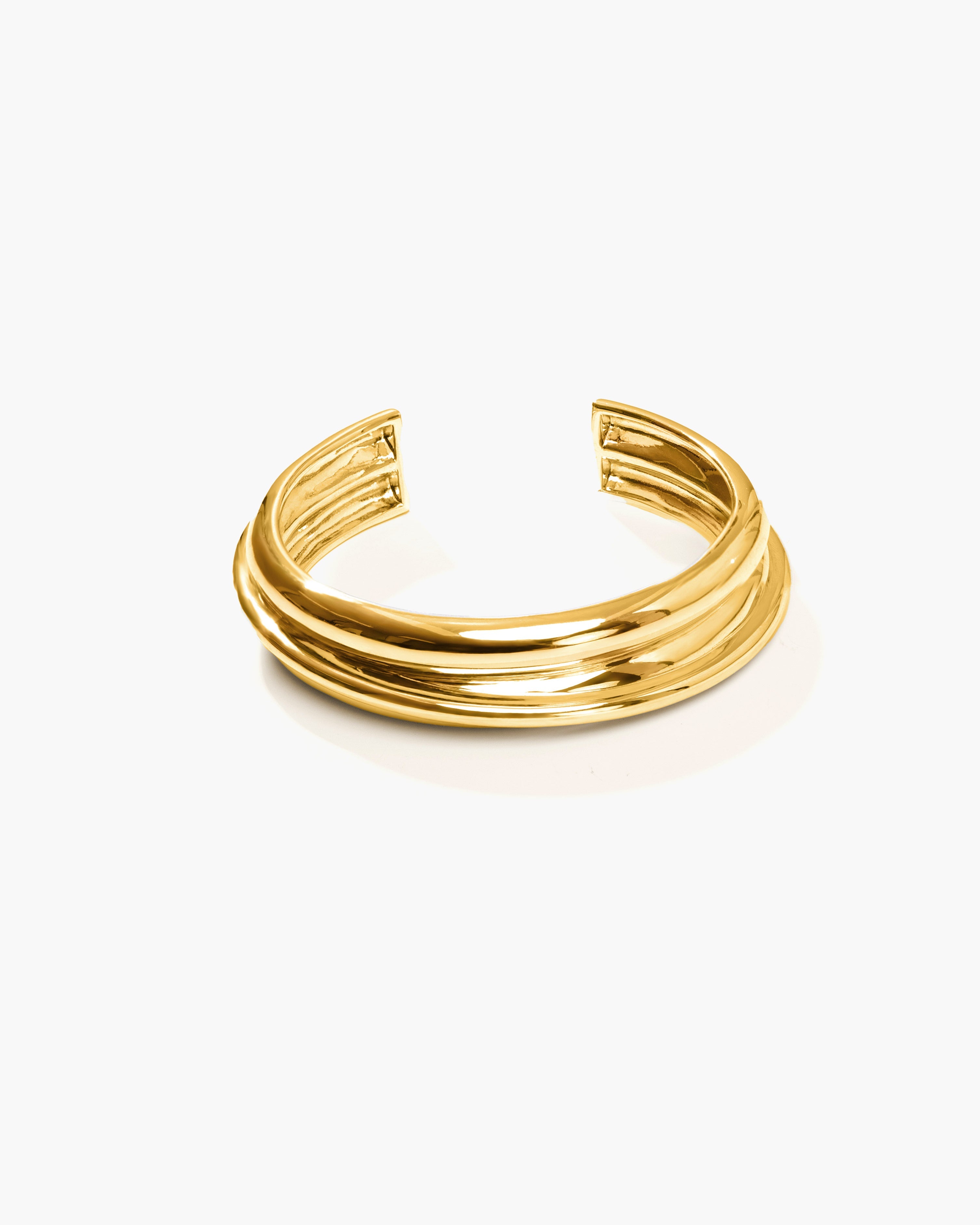 Bangles on Bangles Gold-Tone Stacked Chunky Statement