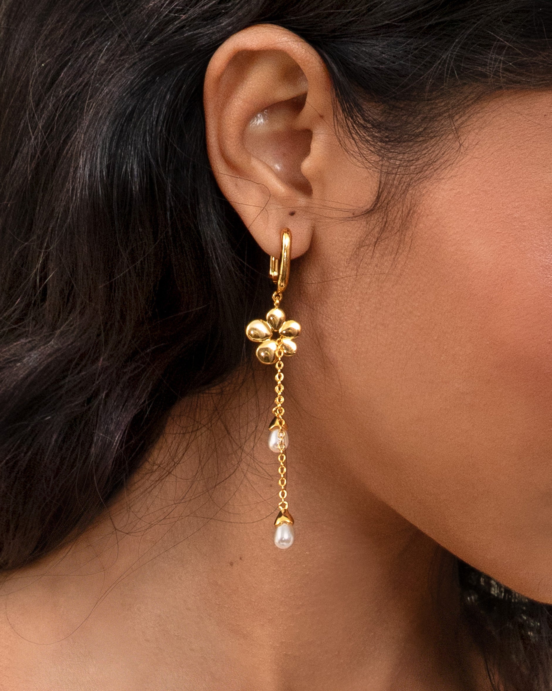 Camille Flower Drop Earrings