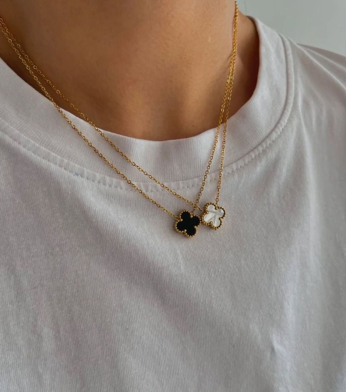 Clover Leaf Pendant Necklace in 18K Gold Plated Silver - image 19 of 22