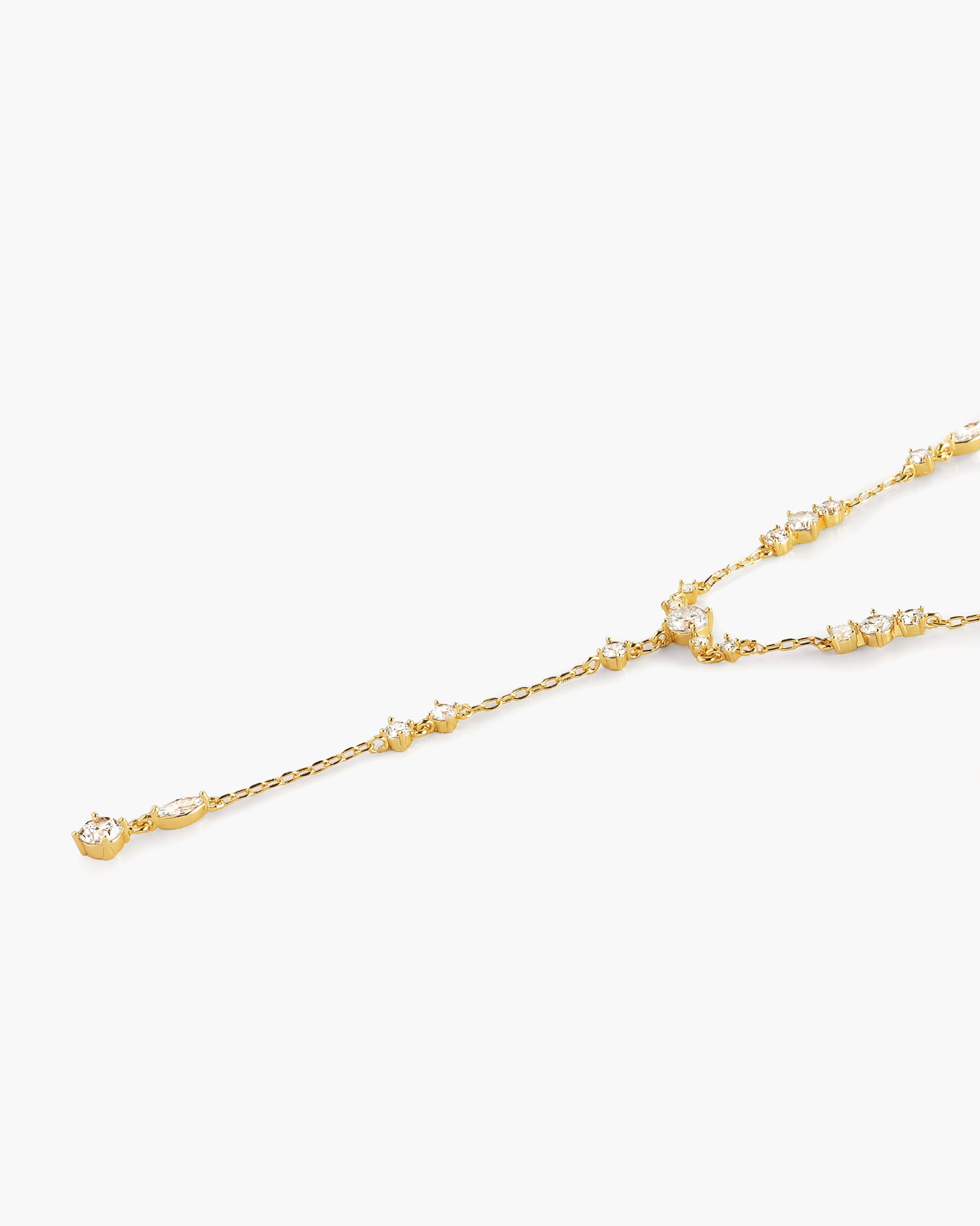Adriana Y-Shaped CZ Necklace