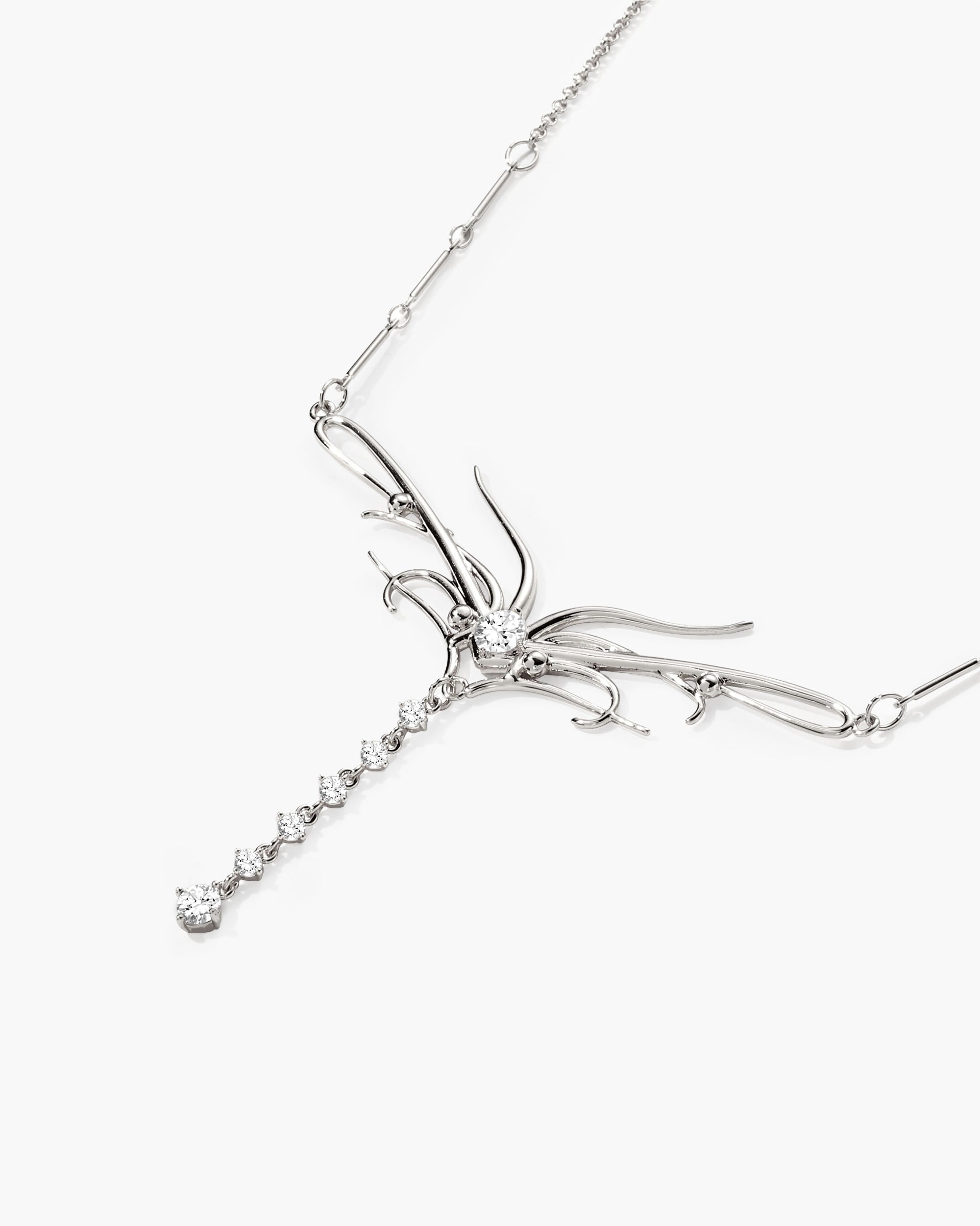 Dripping Waist Cross CZ Chain