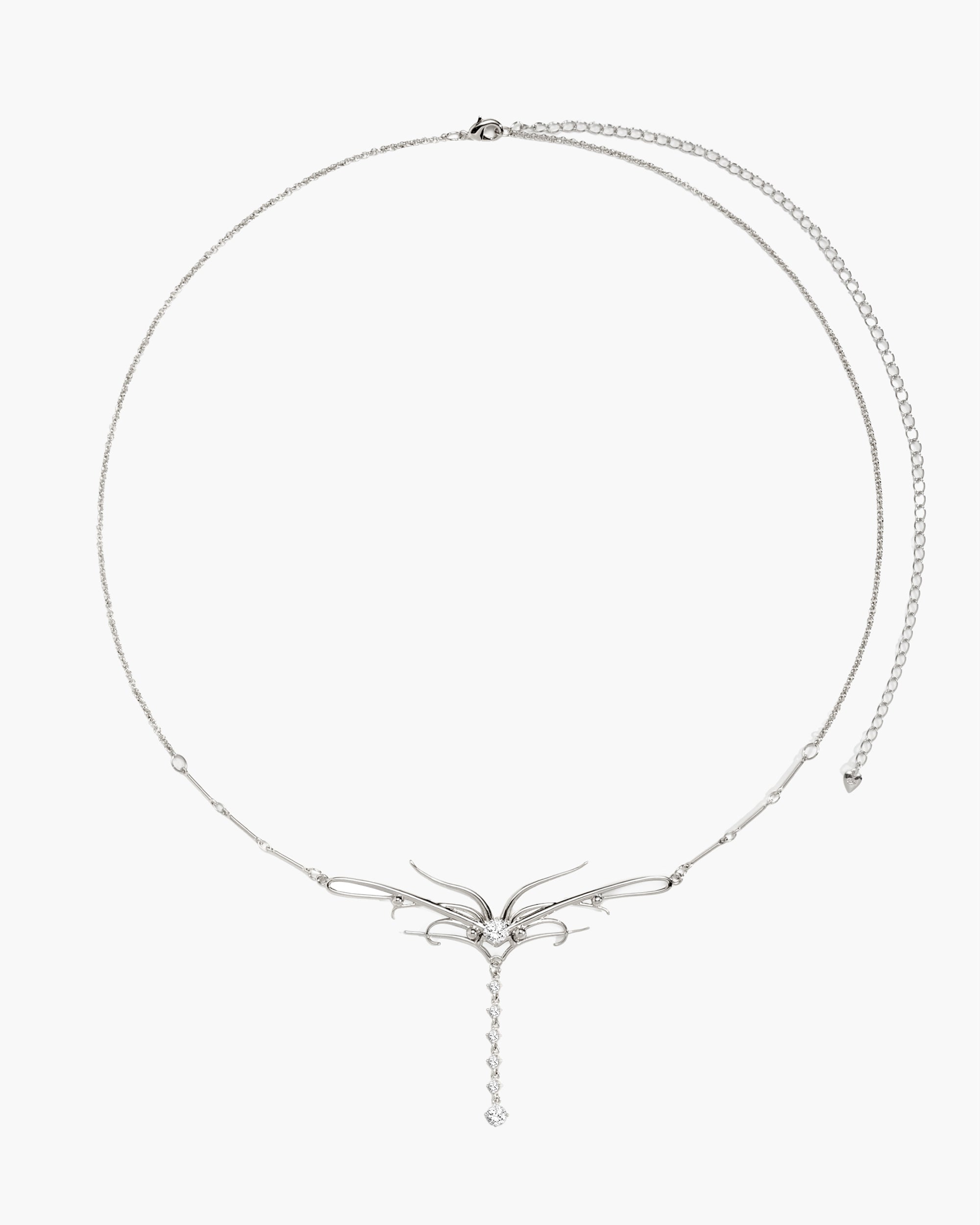 Dripping Waist Cross CZ Chain