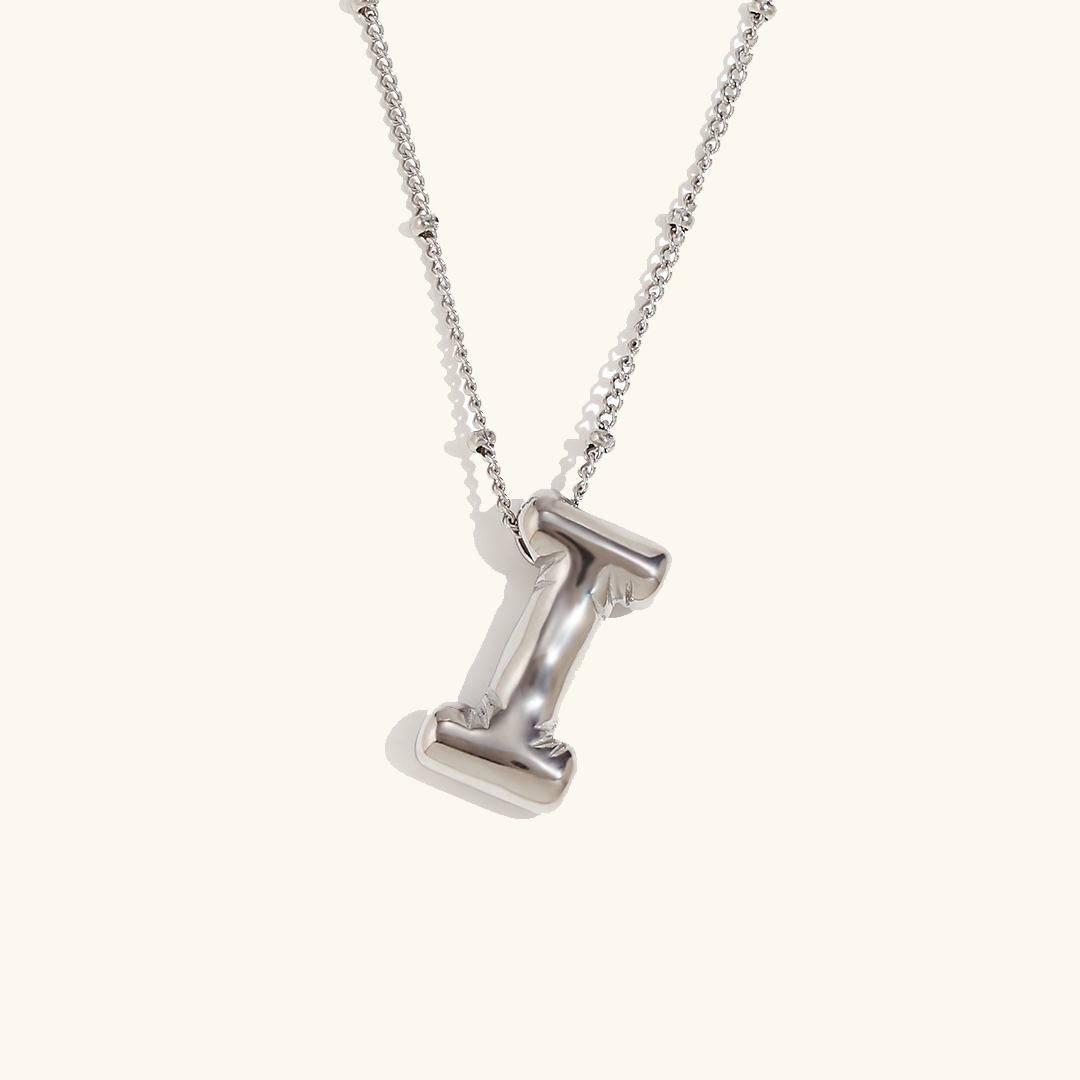 Balloon Initial 18K Gold-Plated Stainless Steel Necklace