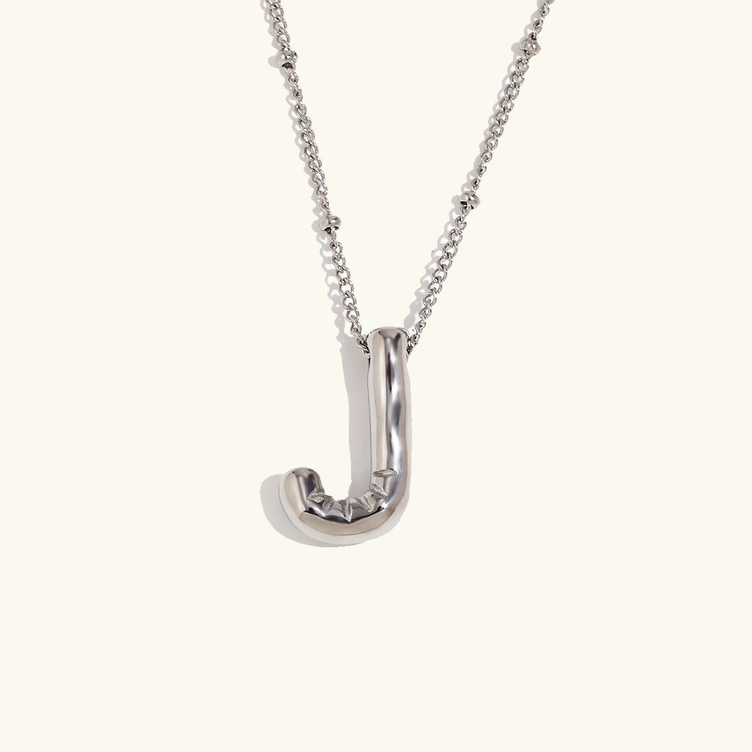 Balloon Initial 18K Gold-Plated Stainless Steel Necklace