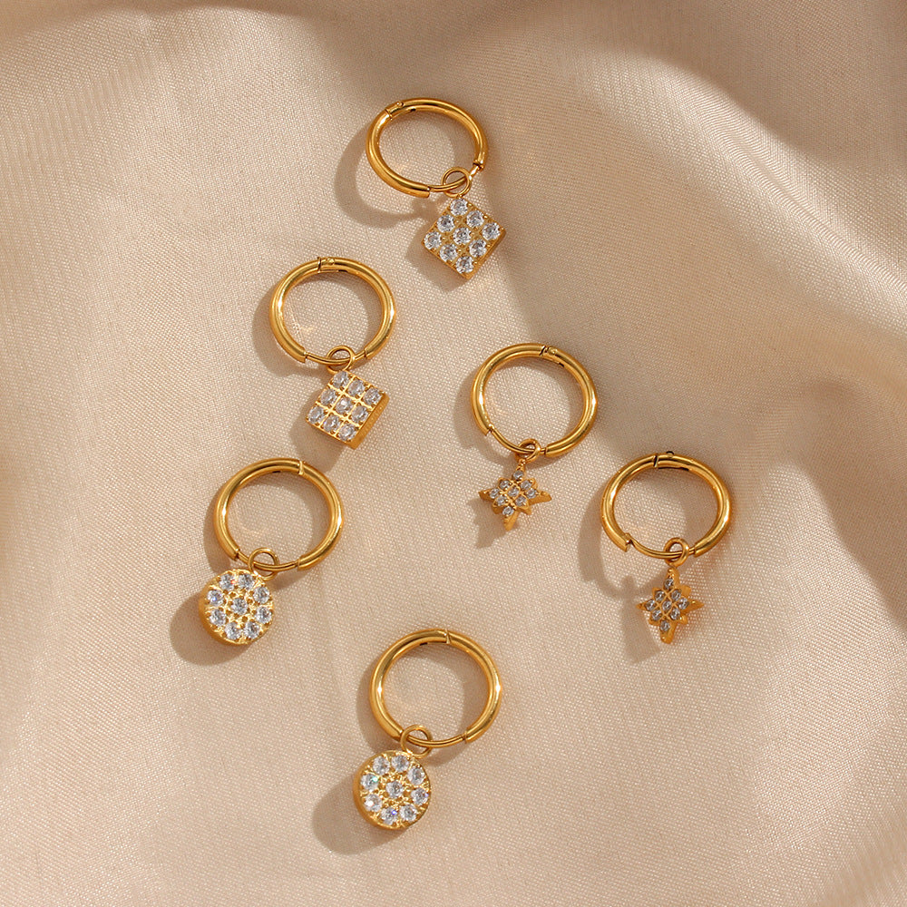 Margaret 18K Gold-Plated Stainless Steel Earrings