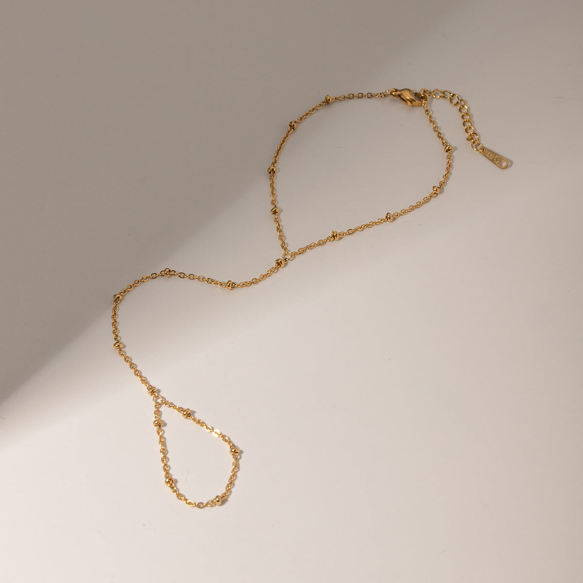 Evelyne Hand Chain 18K Gold-Plated Stainless Steel Bracelet