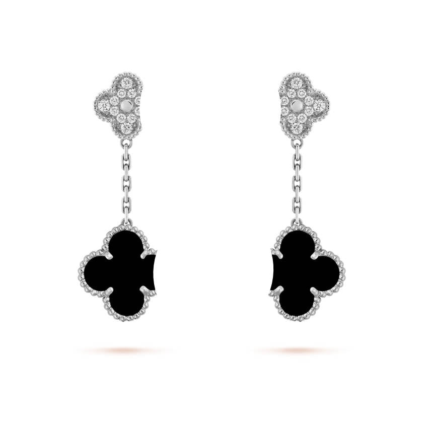 Clover Leaf Earstuds,925 Silver, 18K Gold Plated - image 11 of 19