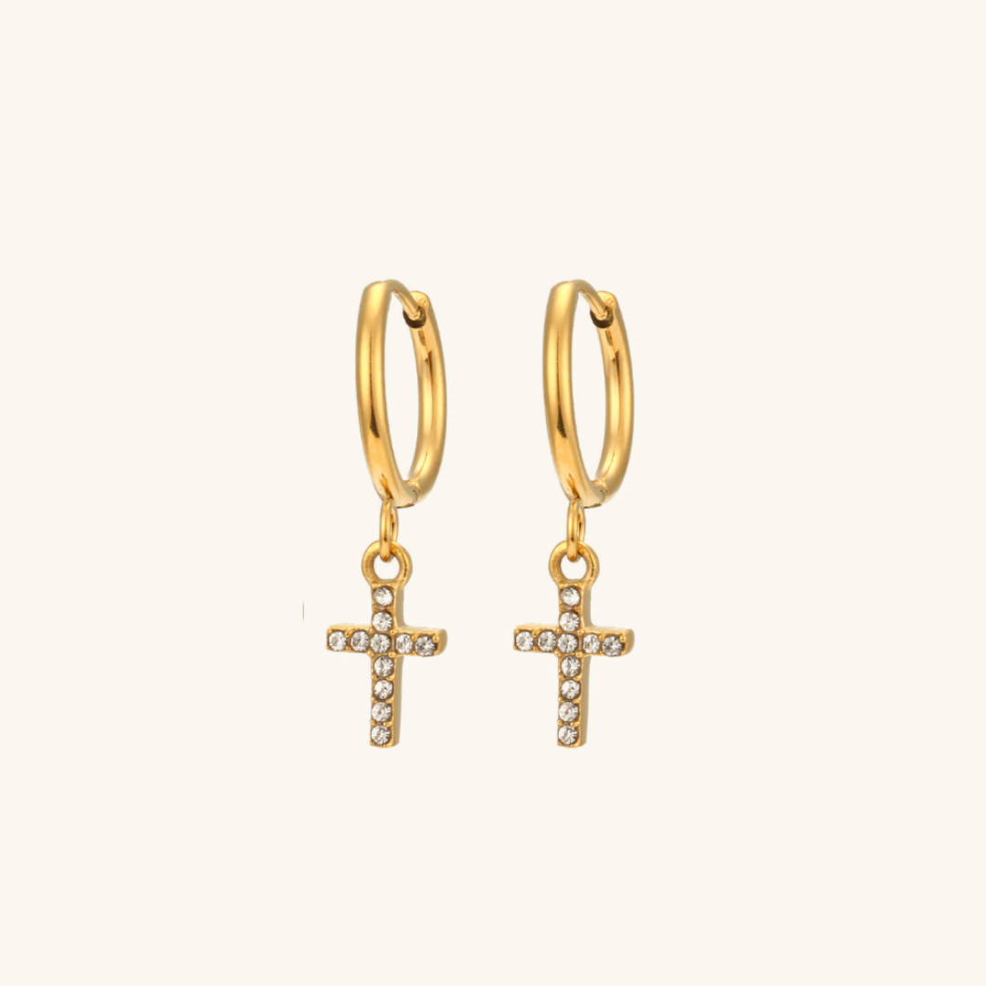 Margaret 18K Gold-Plated Stainless Steel Earrings
