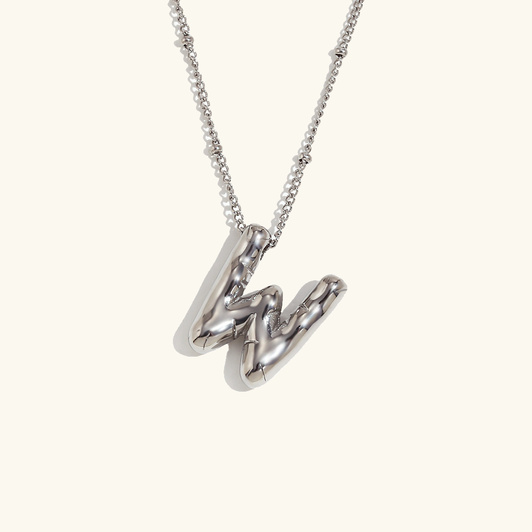 Balloon Initial 18K Gold-Plated Stainless Steel Necklace