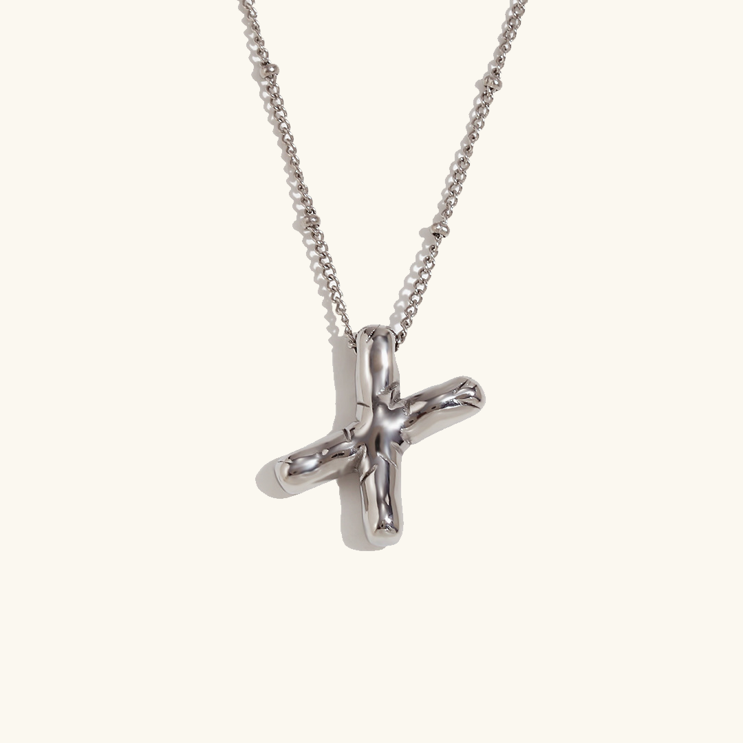 Balloon Initial 18K Gold-Plated Stainless Steel Necklace