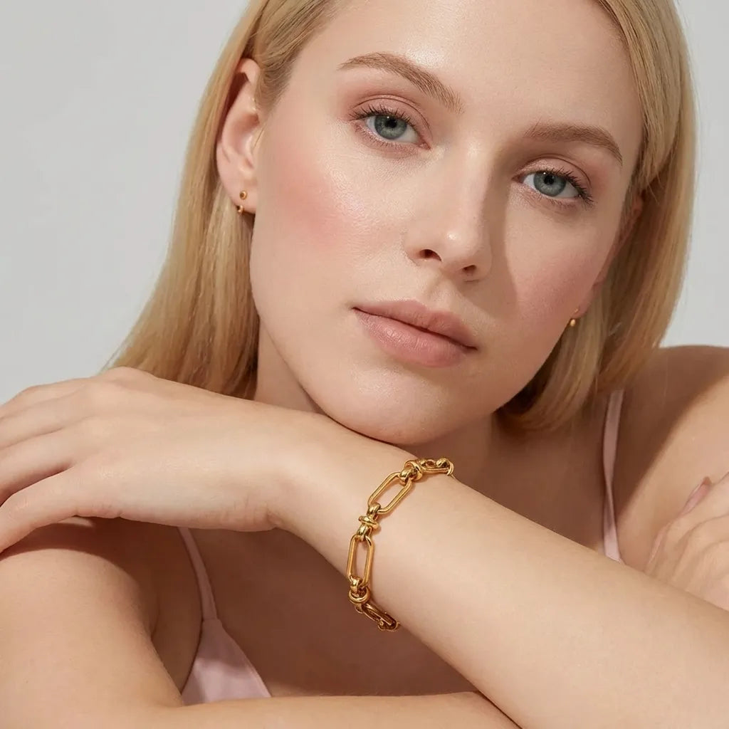 Christina 18K Gold-Plated Stainless Steel Bracelet