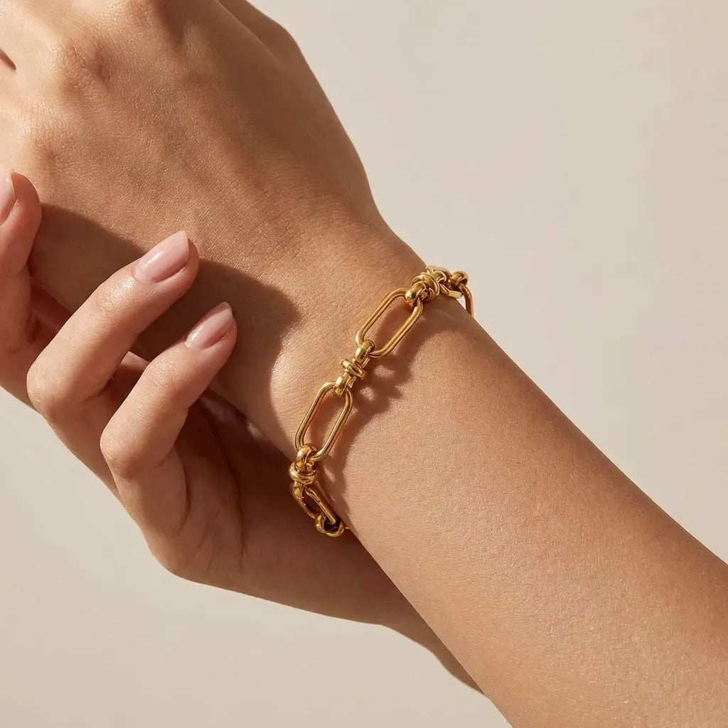 Christina 18K Gold-Plated Stainless Steel Bracelet