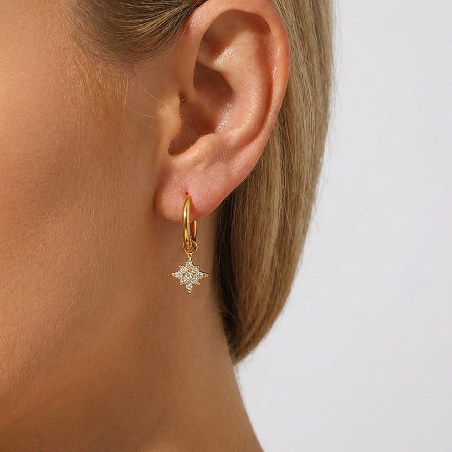 Margaret 18K Gold-Plated Stainless Steel Earrings