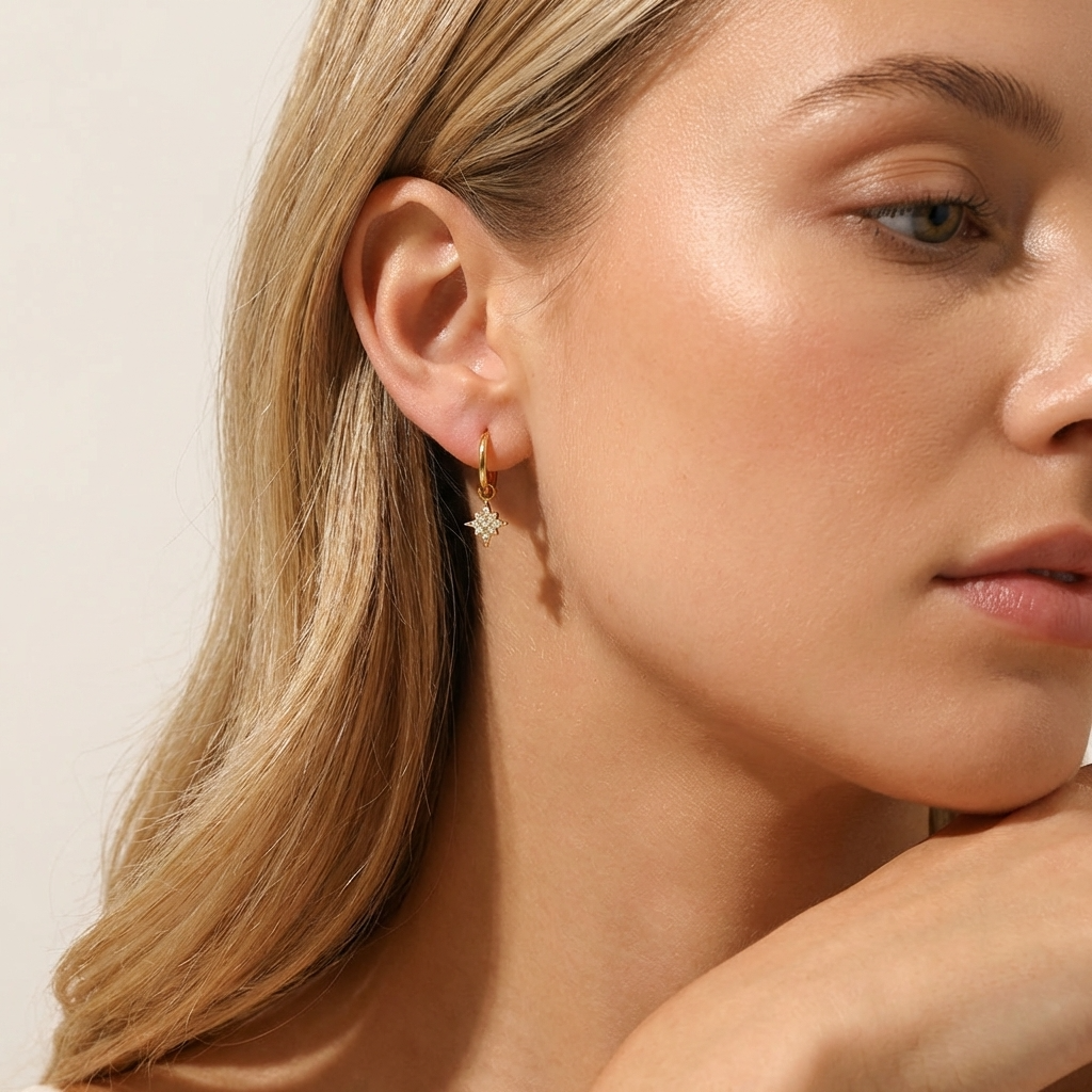 Margaret 18K Gold-Plated Stainless Steel Earrings