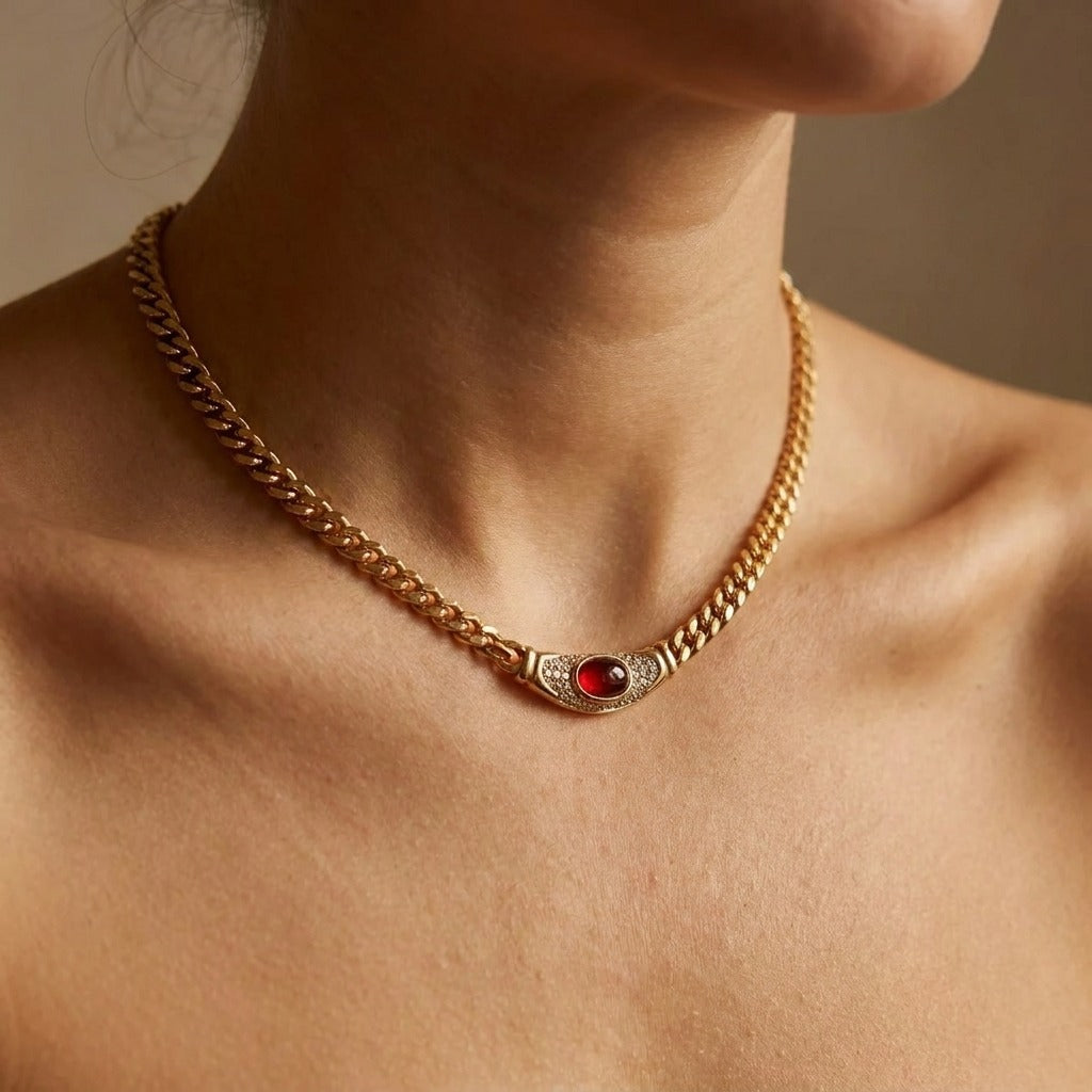 Vintage Isabella 18K Gold-Plated Stainless Steel Necklace