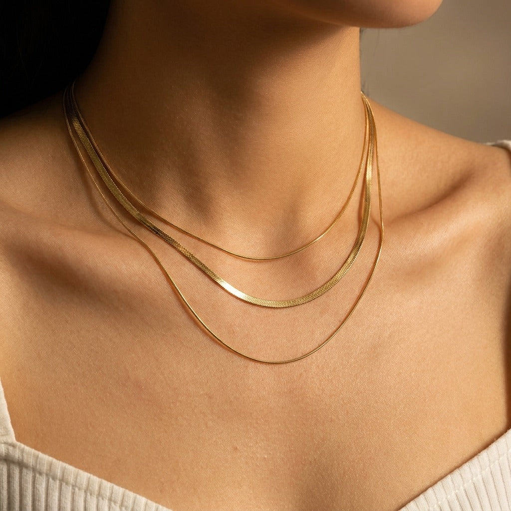 Zafina 18K Gold-Plated Stainless Steel Necklace