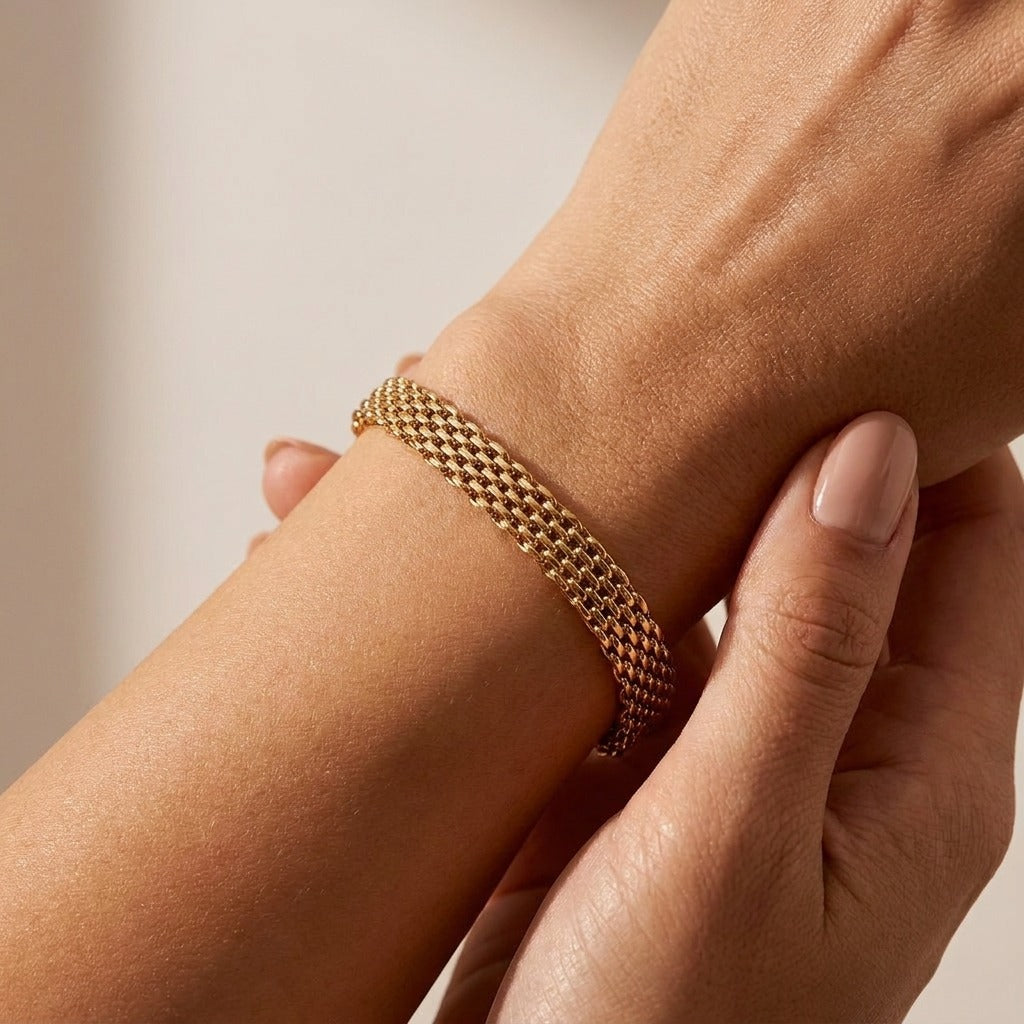 Imara Chain 18K Gold-Plated Stainless Steel Bracelet
