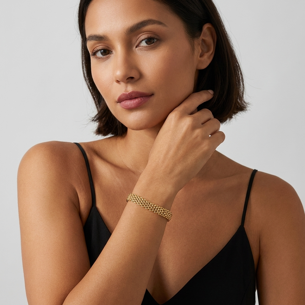 Imara Chain 18K Gold-Plated Stainless Steel Bracelet