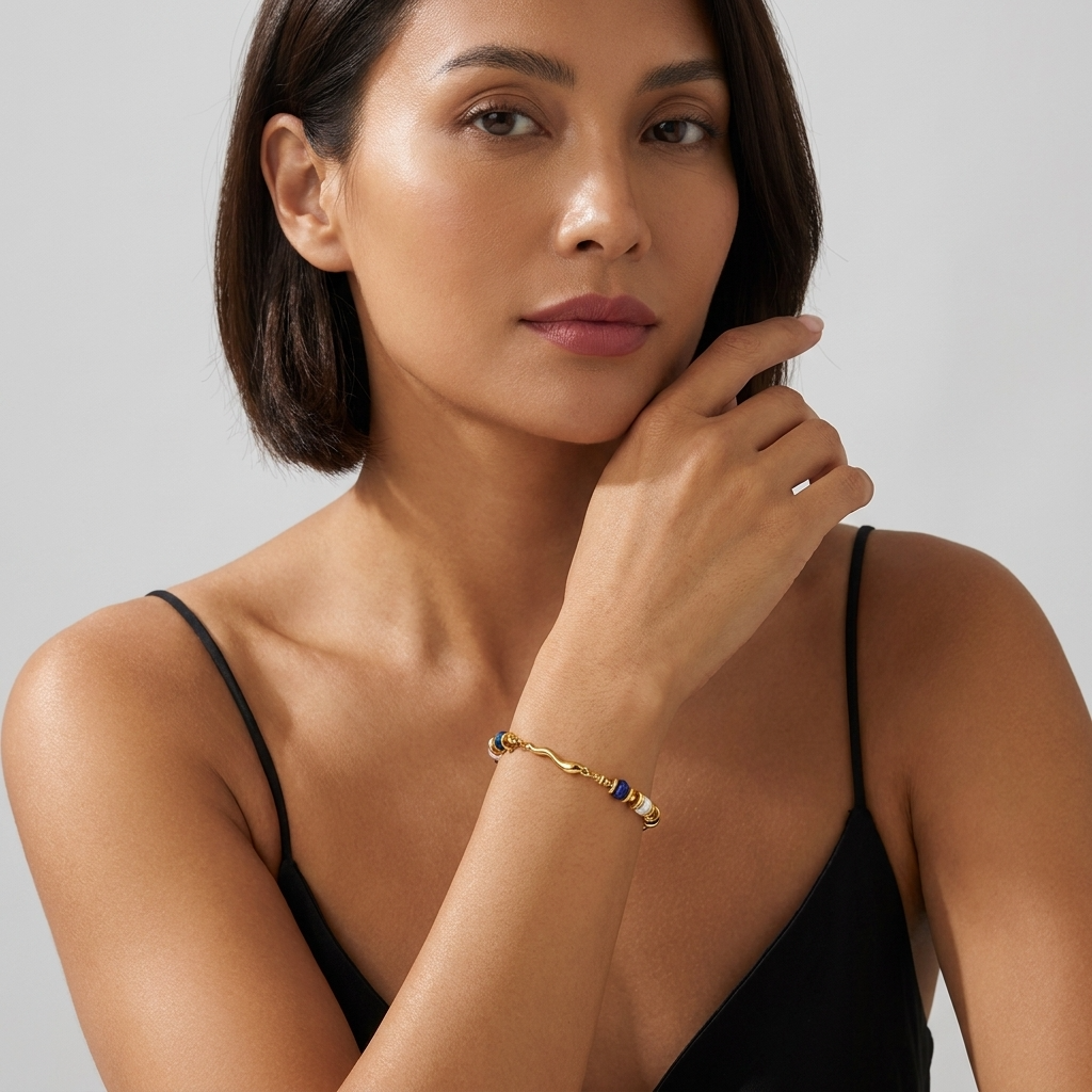 Quintessa Layered Chain 18K Gold-Plated Stainless Steel Bracelet