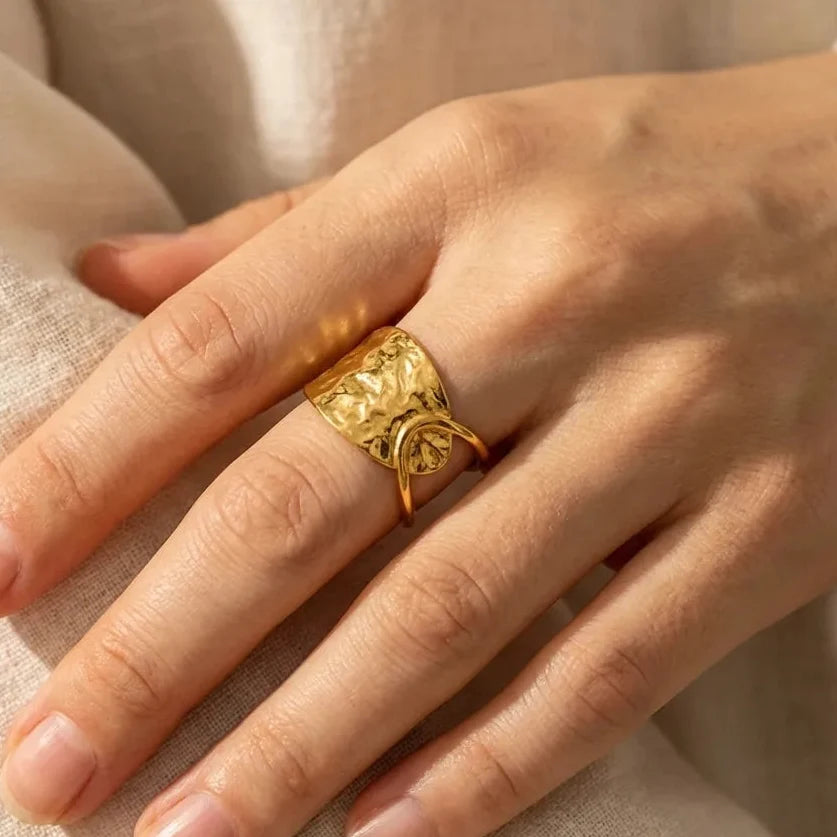 Mabel 18K Gold-Plated Stainless Steel Ring