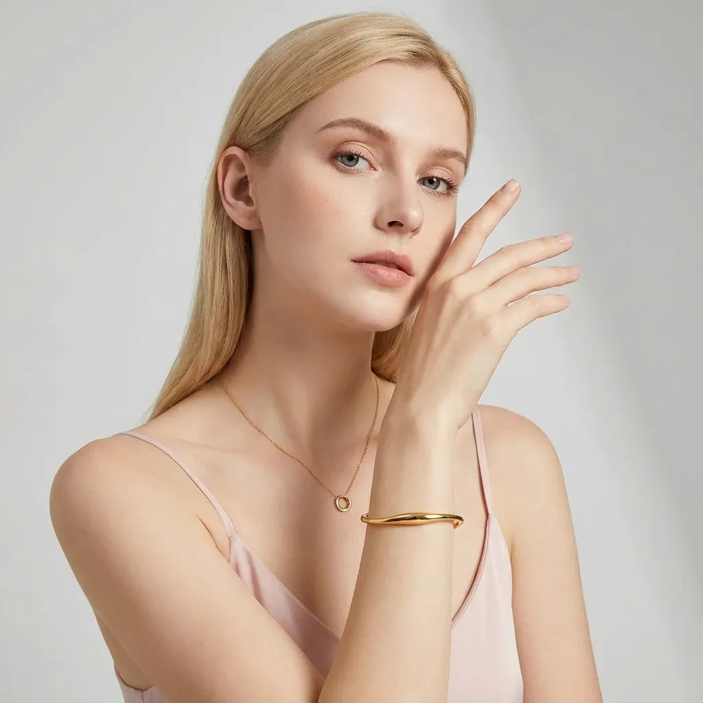 Tiffany 18K Gold-Plated Stainless Steel Bangle