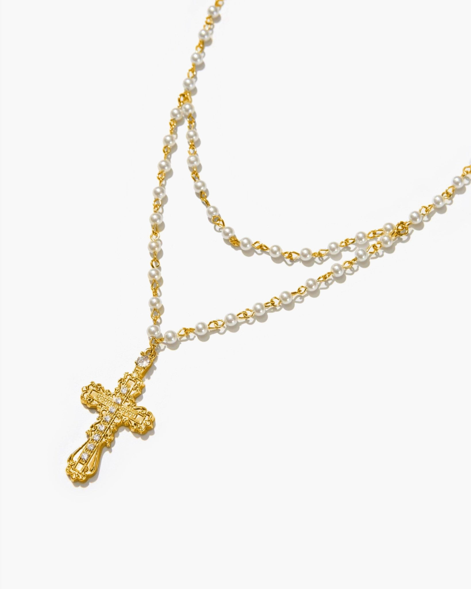 Everette Cross Gold-Tone Necklace