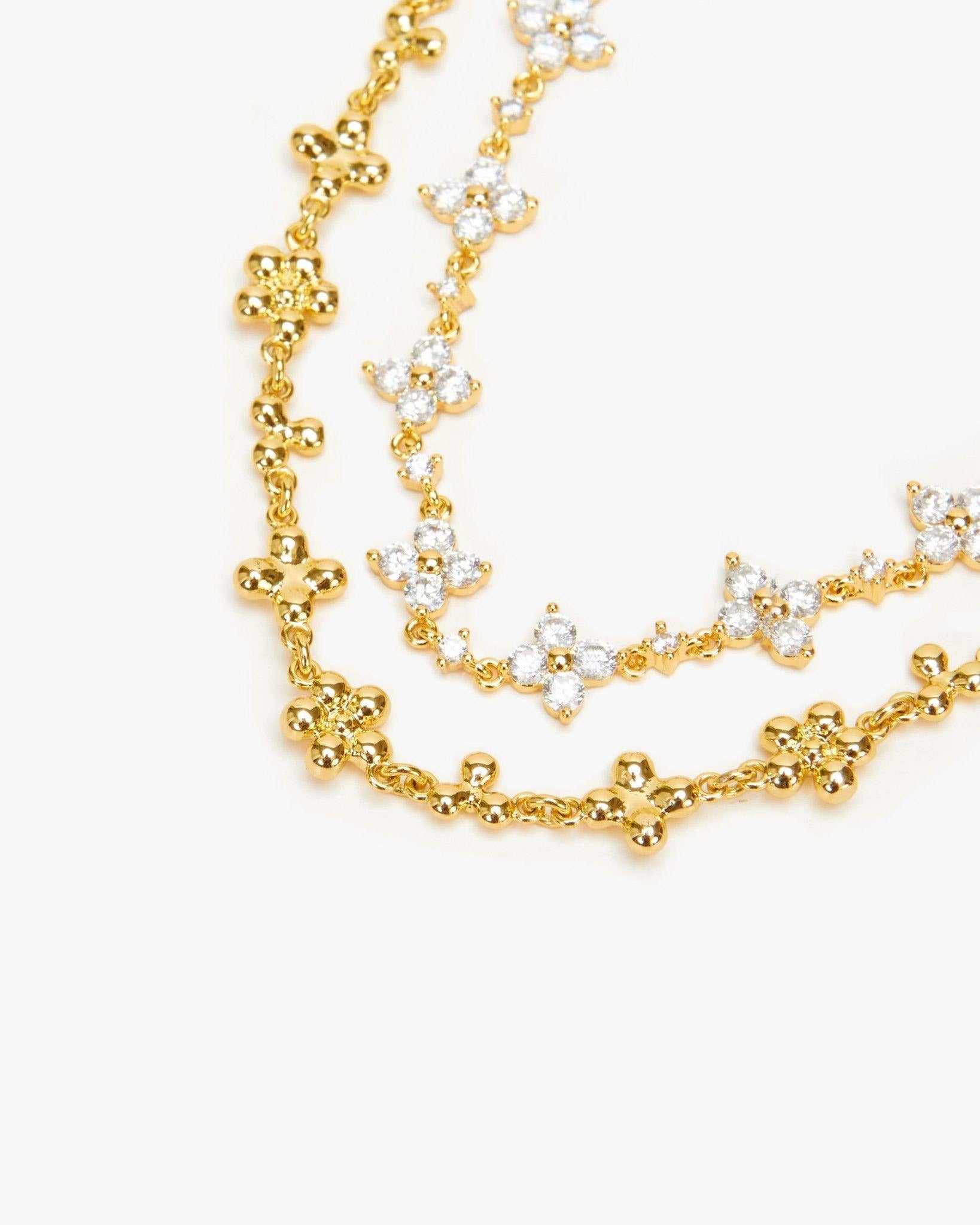 Hot Stuff Bracelet Set Layered Clover Star Charm