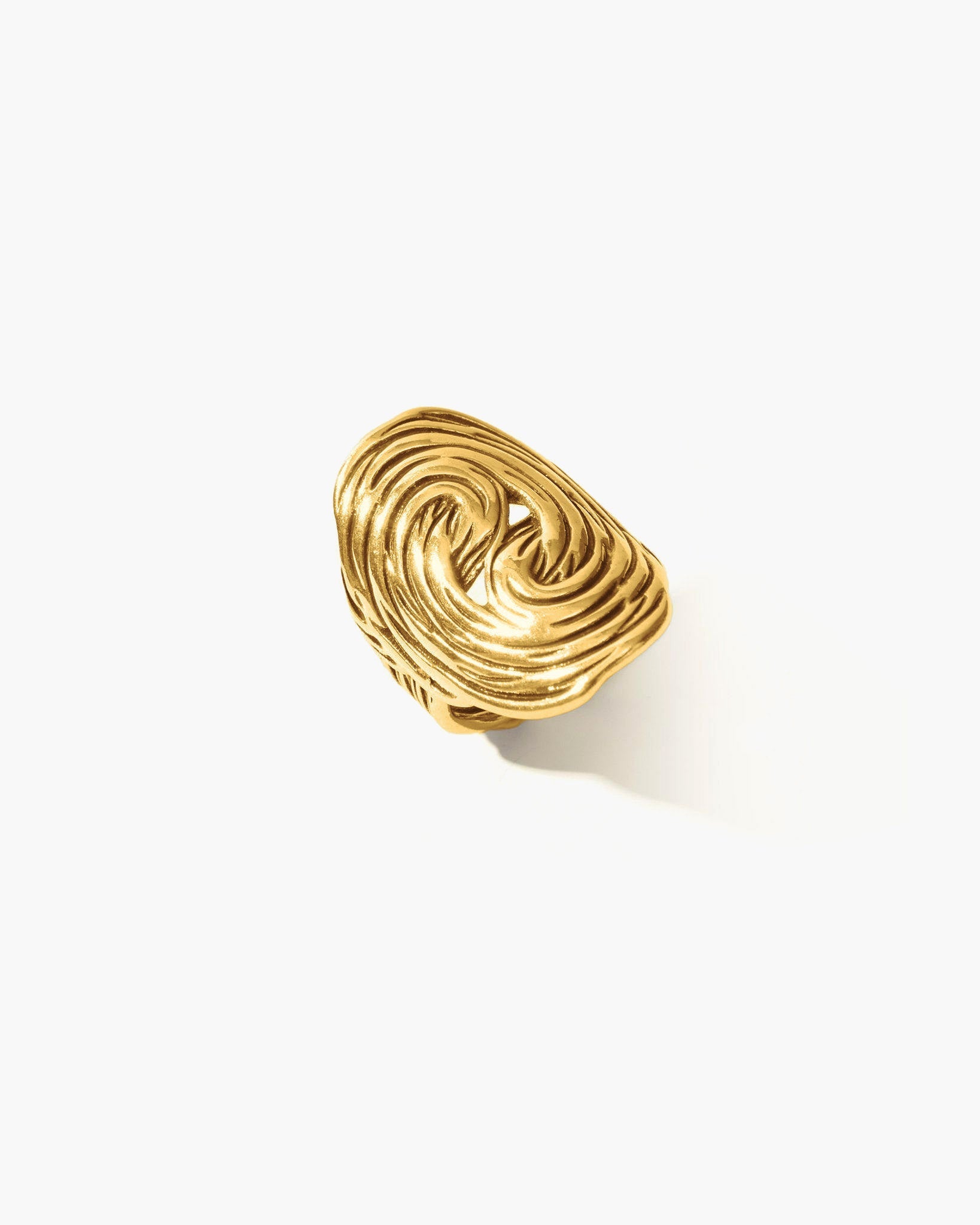 Silver Swirl Silver-Tone Ring