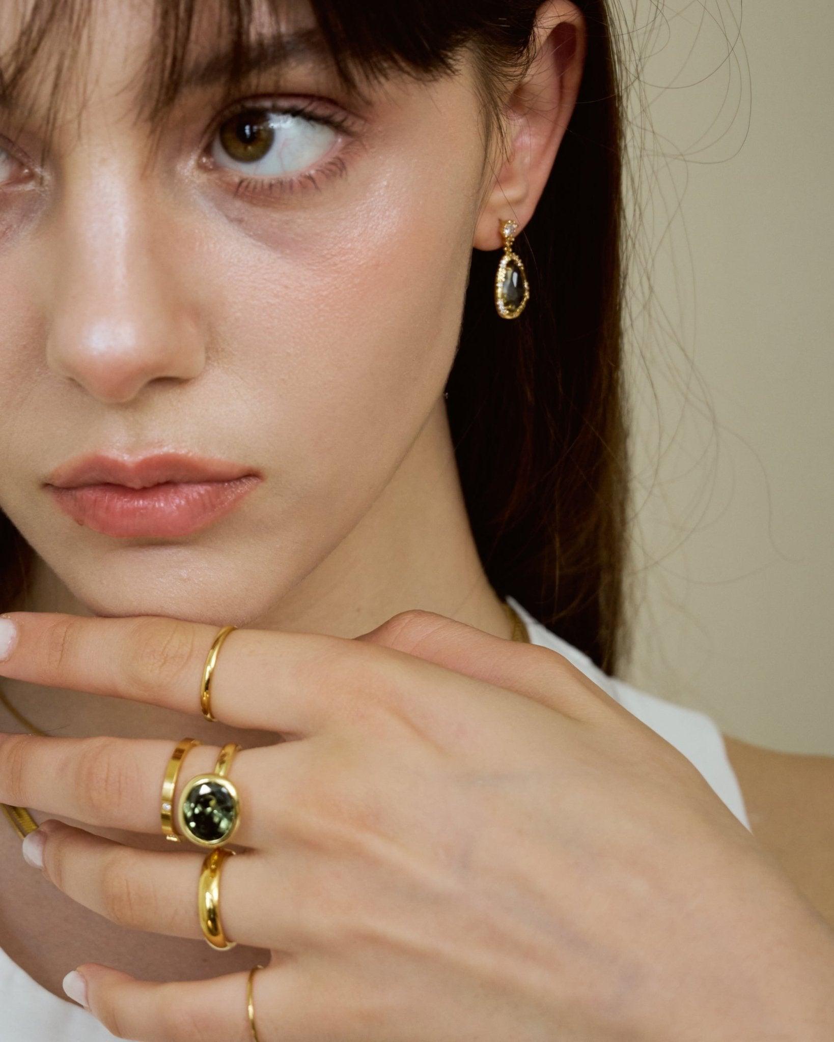 Verdant Dreams Star Earrings